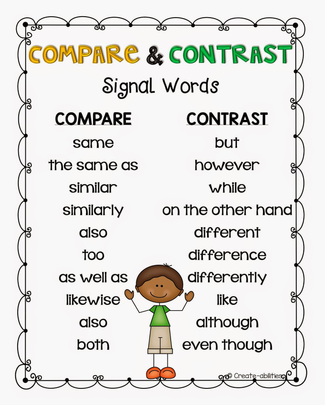 Examples Of Comparing And Contrasting Sentences